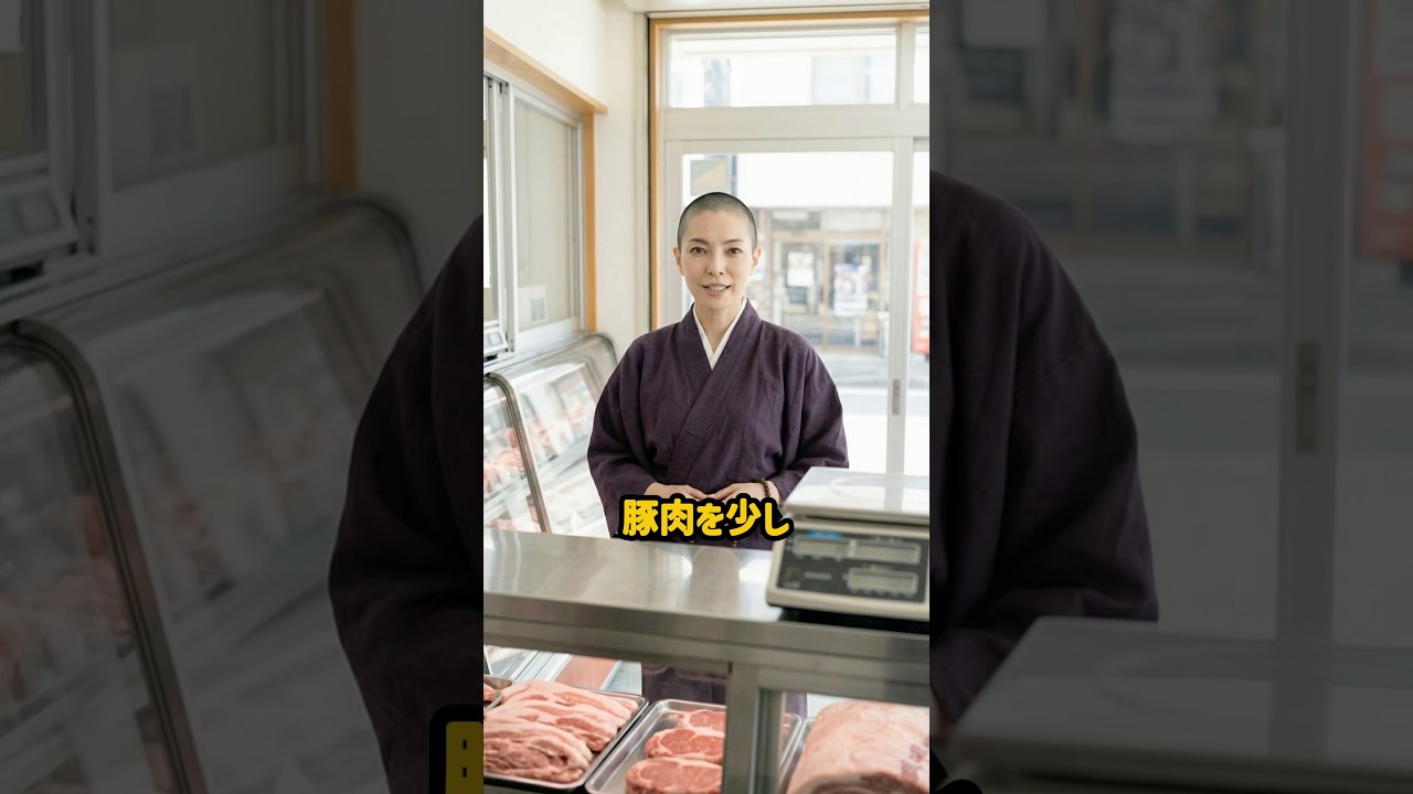 お坊さんが肉を買っていった理由 #泣ける #いい話 #感動