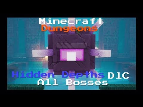 Minecraft Dungeons Hidden Depths DlC all bosses and ending