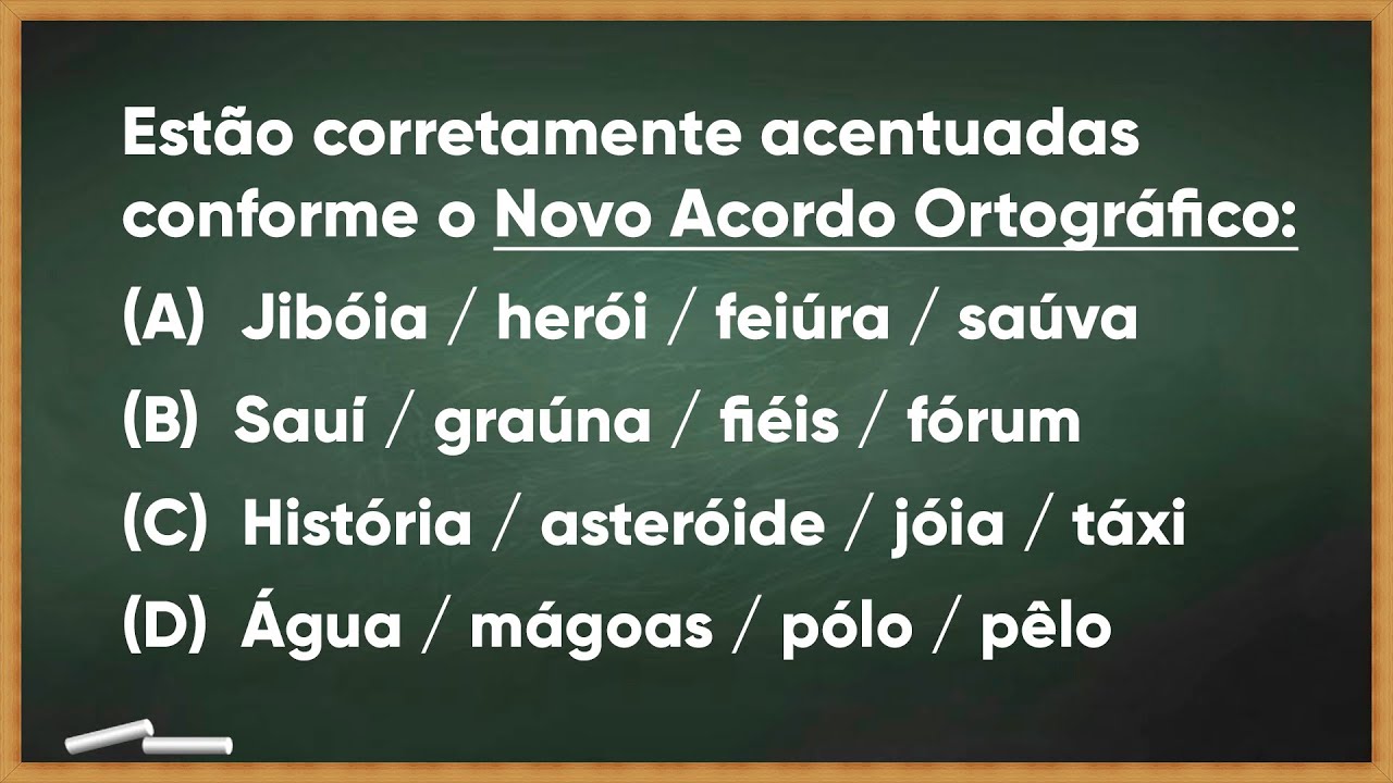 QUESTÃO DE CONCURSO - ACENTUAÇÃO GRÁFICA (NOSSO RUMO)