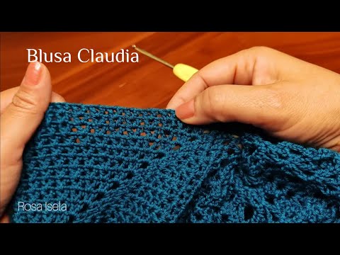 Claudia Blouse Full Video #crochet #followers #knitting #handmade