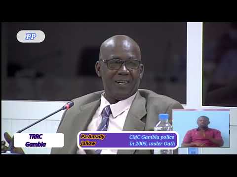 Pa Amady Jallow, CMC In 2005, Testifies With Regards To The Migrant Massacre In 1080p. TRRC part 2