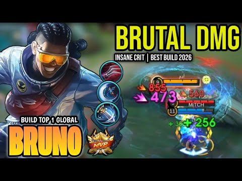 BRUNO BEST BUILD 2026 | BUILD TOP 1 GLOBAL BRUNO GAMEPLAY | MOBILE LEGENDS ✓