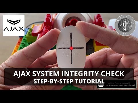 Ajax SpaceControl nuotolinio valdymo pultelis (baltas) video