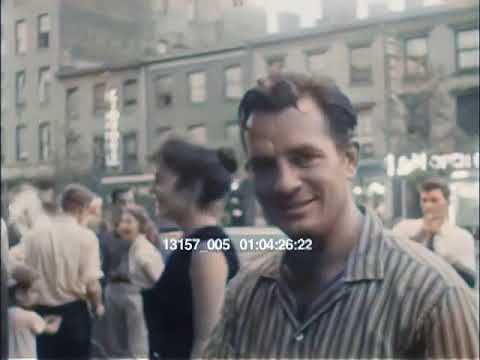 Beats in NYC (1959) - Allen Ginsberg, Jack Kerouac & Friends ( AI Colourised)