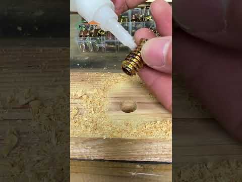 Do Threaded Inserts Need Adhesive？ #homediyer #goobettre #diy #screw #tools https://homediyer.com/