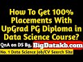UpGrad Placement Review | UpGrad PG Diploma in Data Science Placements Review By BigDatakb.com
