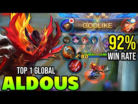 92% WIN RATE! ALDOUS BEST BUILD 2021 | TOP 1 GLOBAL ALDOUS GAMEPLAY | MOBILE LEGENDS