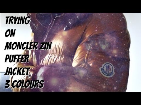 Trying on 3 MONCLER ZIN JACKETS | Full Review