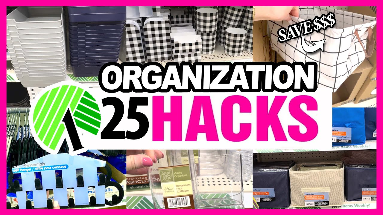 *25* BEST $1 Dollar Store ORGANIZATION HACKS for your HOME in 2025!