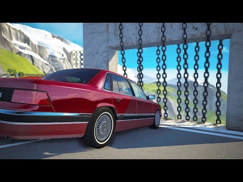 Chain Wall Against High Speed Cars Crashes - BeamNG.drive