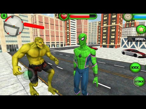 Spider Superhero Vs Monster City Gangster | Super Spider Rope Hero Fighting 3d - Android GamePlay
