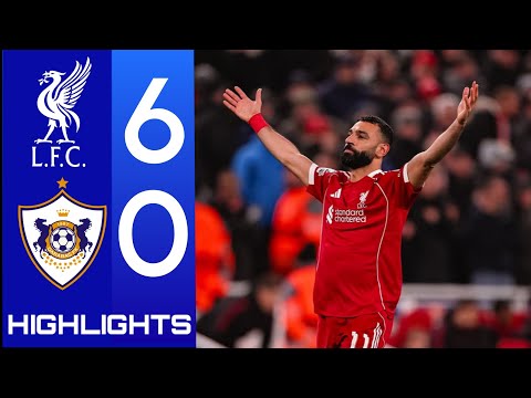 liverpool vs Qarabag FK 6-0 highlights & all goals  Reds Go Top 4 | Champions League 2026