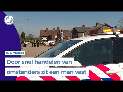 Omstanders tackelen dader na overval op juwelier