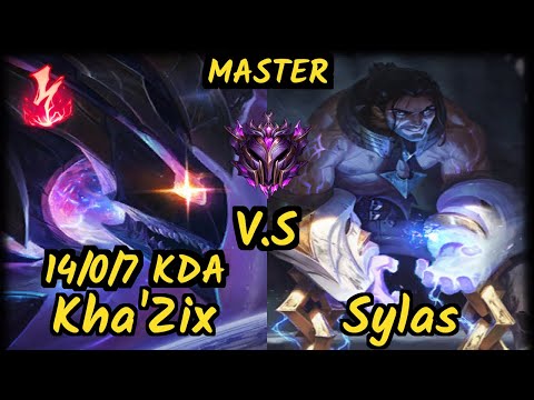 GOG Pride (KHA'ZIX) vs SYLAS - 14/0/7 KDA JUNGLE GAMEPLAY - EUW Ranked MASTER