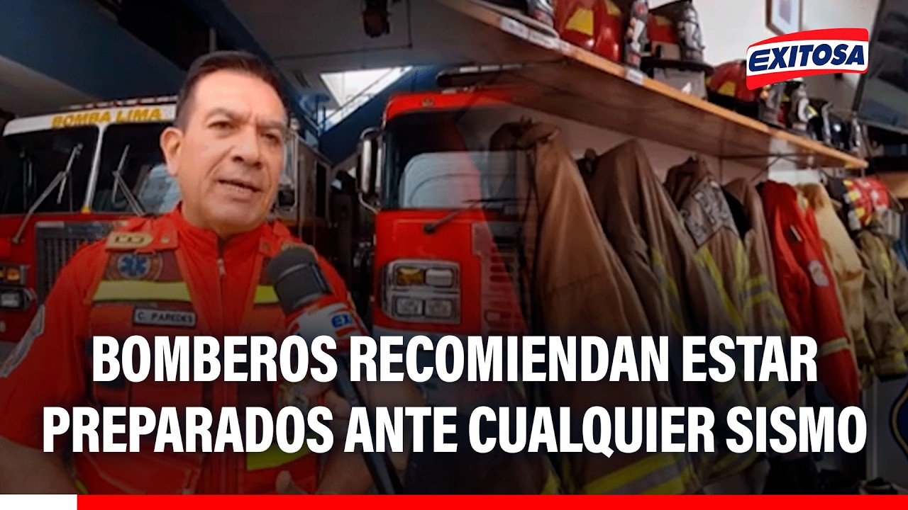 🔴🔵 Lince: Bomberos capacitados constantemente para respuesta inmediata antes sismos
