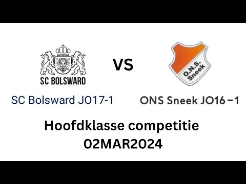 SC Bolsward JO17-1 vs ONS Sneek JO16-1 (Hoofdklasse Competitie 02MAR2024)-Full