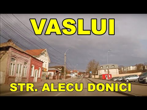 Orasul VASLUI la sfarsit de ianuarie 2021 in car dashboard camera video auto de bord