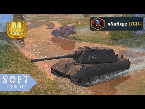 E 100: 7400 Damage , 4 Frags - WOT BLITZ -