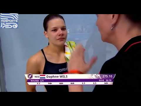 Daphne Wils Netherlands  1m Springboard - European Diving Championships