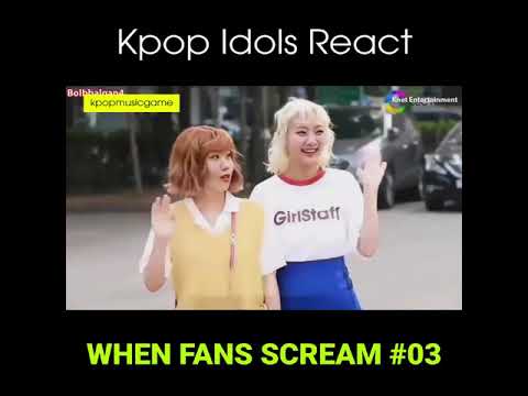 Kpop Idols React When Fans Scream #03