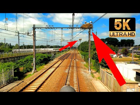 [5K] Ooievaarsnest in de bovenleiding, goed idee? Rotterdam - Utrecht CABVIEW HOLLAND ICM 16jul 2021