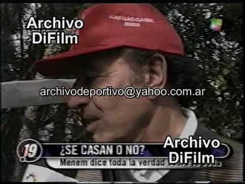 Reportaje a Carlos Saul Menem sobre si se casa con Cecilia Bolocco 1 - DiFilm (2000)