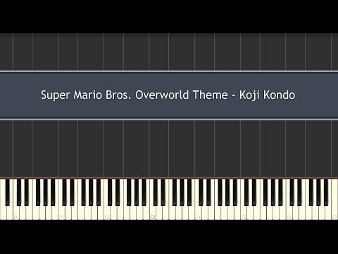 Super Mario Bros - Koji Kondo piano tutorial