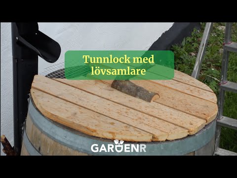 Barrel lid with leaf collector - Gardenhacks by GardenR