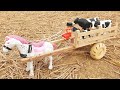 DIY Top Woodworking Mini Projects Cow Bullock Cart Mini Tractor Mini Horse Cart DIY Cars At Home