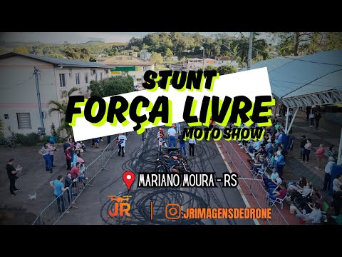 IMAGENS ÁREAS DO SHOW DE WHEELING DA EQUIPE STUNT FORÇA LIVRE MOTO SHOW🔥