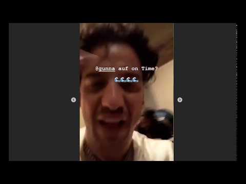 UFO MIT GUNNA IM STUDIO INSTAGRAM STORY 06.06.