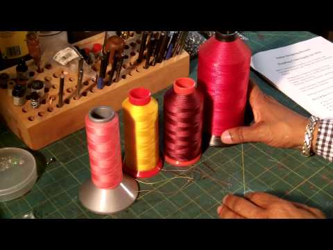 How to select thread for leather projects