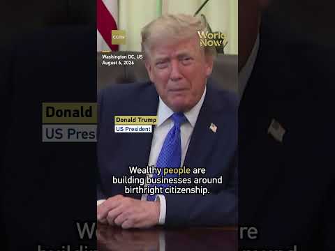 'It's a disgrace' Trump says after signing new order birthright citizenship