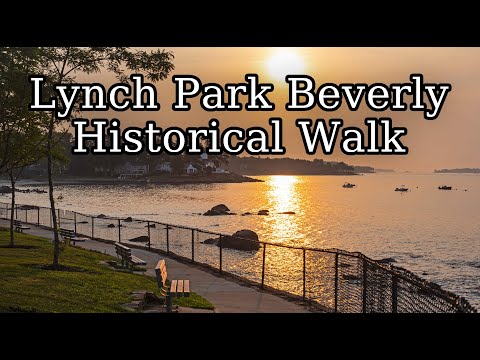 [4K] Lynch Park Beverly Massachusetts Historical Walk at Sunrise