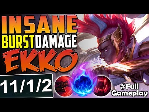 INSANE BURST DAMAGE EKKO | ONE SHOT THEM ALL | New Runes Ekko vs Riven TOP Season 8 PBE Gameplay