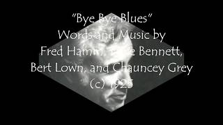 Bobby Cole, NYC Jazz Master, 1986:  &quot;Bye Bye Blues&quot;