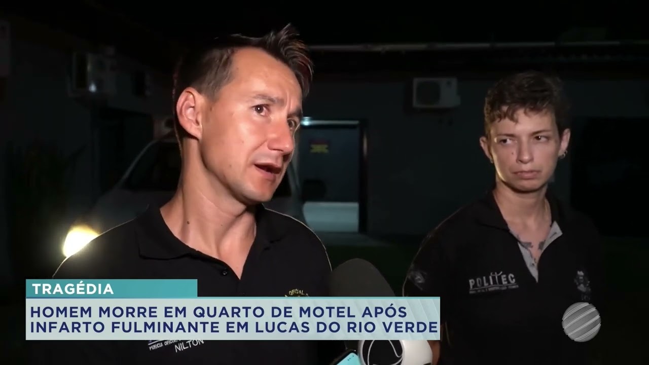 HOMEM MORRE EM QUARTO DE MOTEL APÓS INFARTO FULMINANTE EM LUCAS DO RIO VERDE