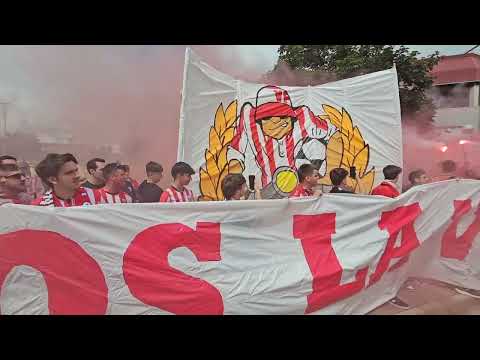 La llegada de la UD Logroñés a Las Gaunas: "Dejaos la vida"