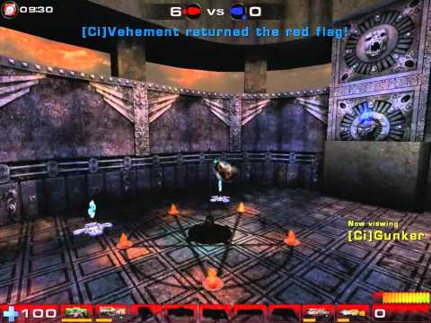 UT2004 5v5 CTF - NA Random Game - Carpe imperium vs xessive Force - Dueling Keeps - gunker