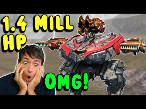 OMG! 1.4 Million HP LUCHADOR? Max Armor War Robots 7.5 Titan Gameplay WR