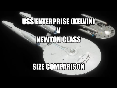 USS Enterprise (Kelvin) v Newton Class Size Comparison