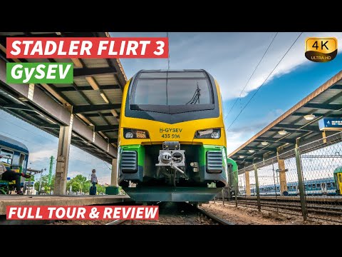 【4K】GySEV – Stadler Flirt 3 – vollständige Tour und Rezension – mit Untertiteln [CC]