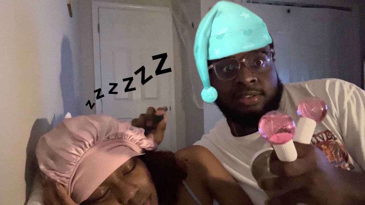 Doing ASMR Until My Girlfriend Falls Asleep