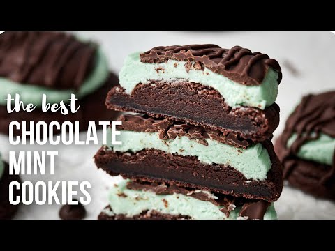 Chocolate Mint Cookies l The Recipe Rebel