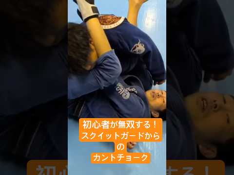 初心者が無双する！スクイットガードからのカントチョーク #bjj #jiujitsu