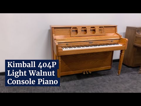 Kimball 404P 42" Light Walnut Console Piano c1990 #T95171 image 9