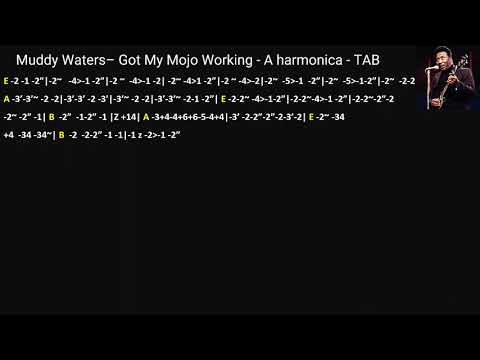 practice: Muddy Waters– Got My Mojo Working - A harmonica - TAB (continued)