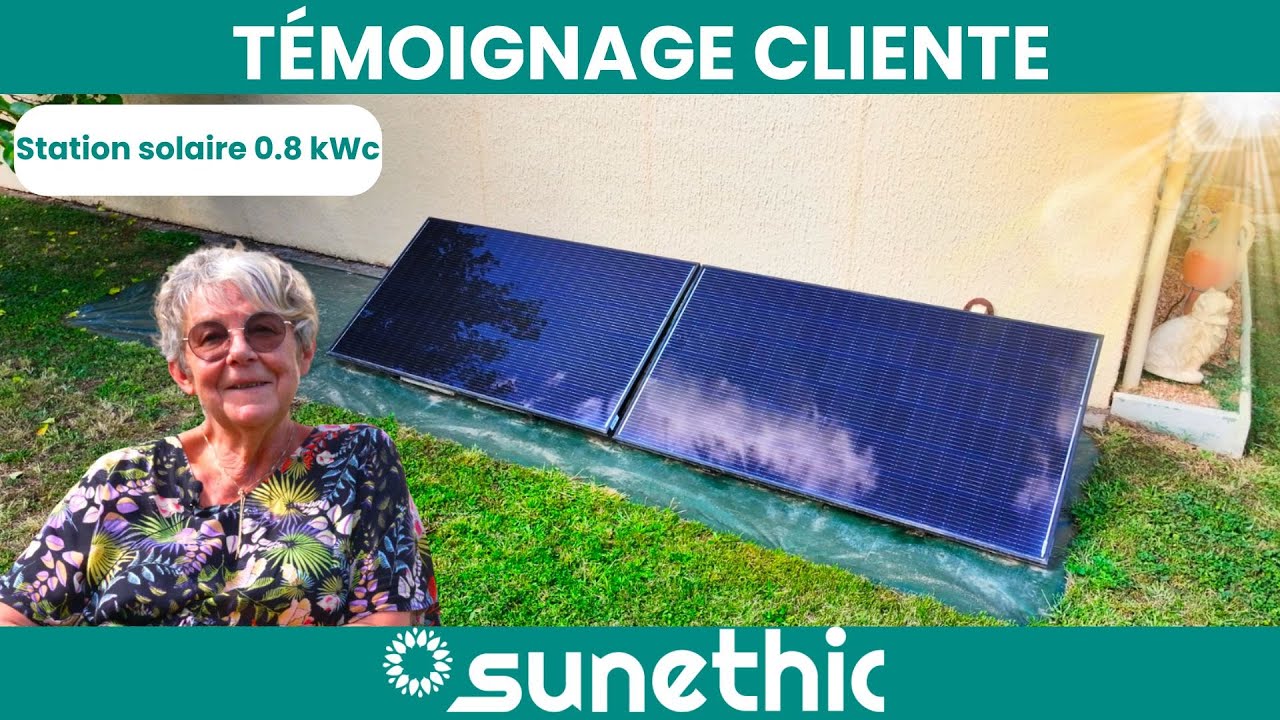 Avis clients Sunethic : Station Solaire Plug And Play Autoconsommation, 2 Panneaux (0.8 kWc)