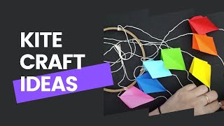 DIY Crafts how to make kite / makar sankranti craft ideas/ paper kite
