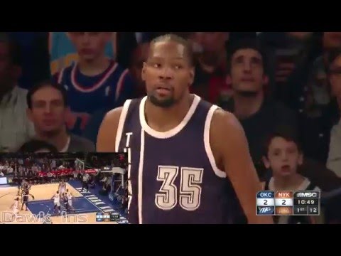 Kevin Durant 45 points (Full Highlights) (01/26/16) @ NYK 15 Rebs, 5 Dimes, 2 GOOD!